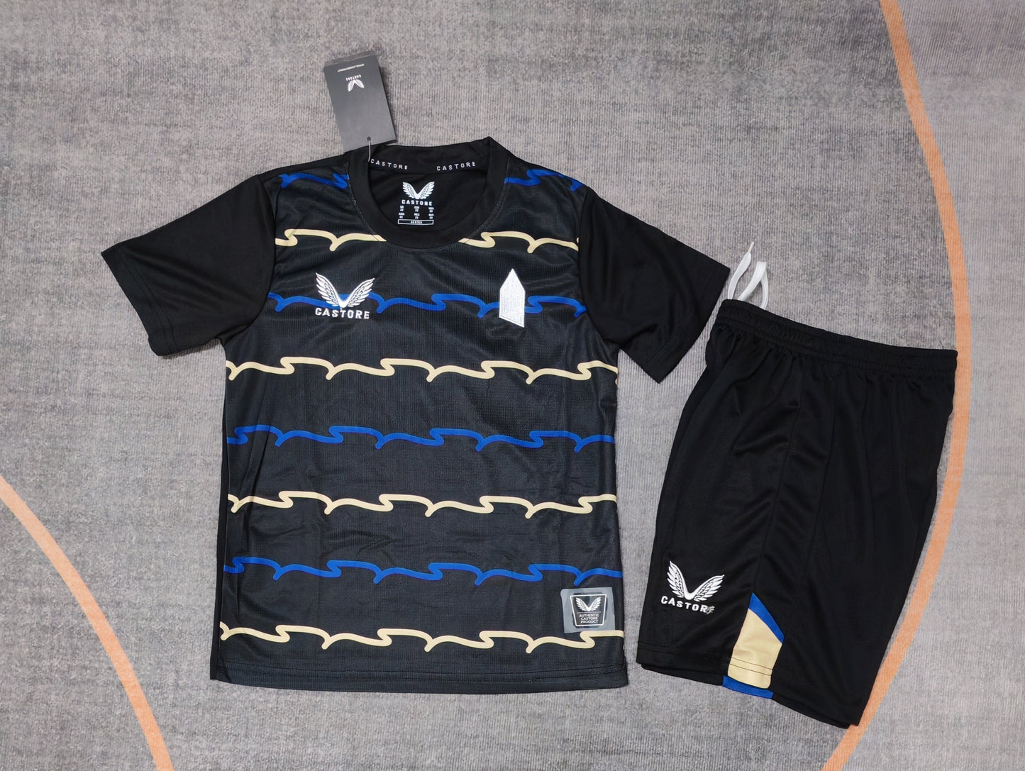 Kit Infantil Everton Away 25/26  - Preto