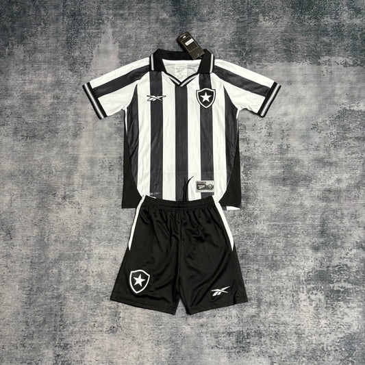 Kit Infantil Botafogo Home 25/26 Reebok - Preta e Branca