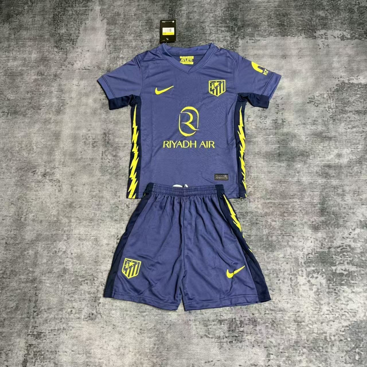 Kit Infantil Atlético de Madrid Away 25/26 - Azul Escuro
