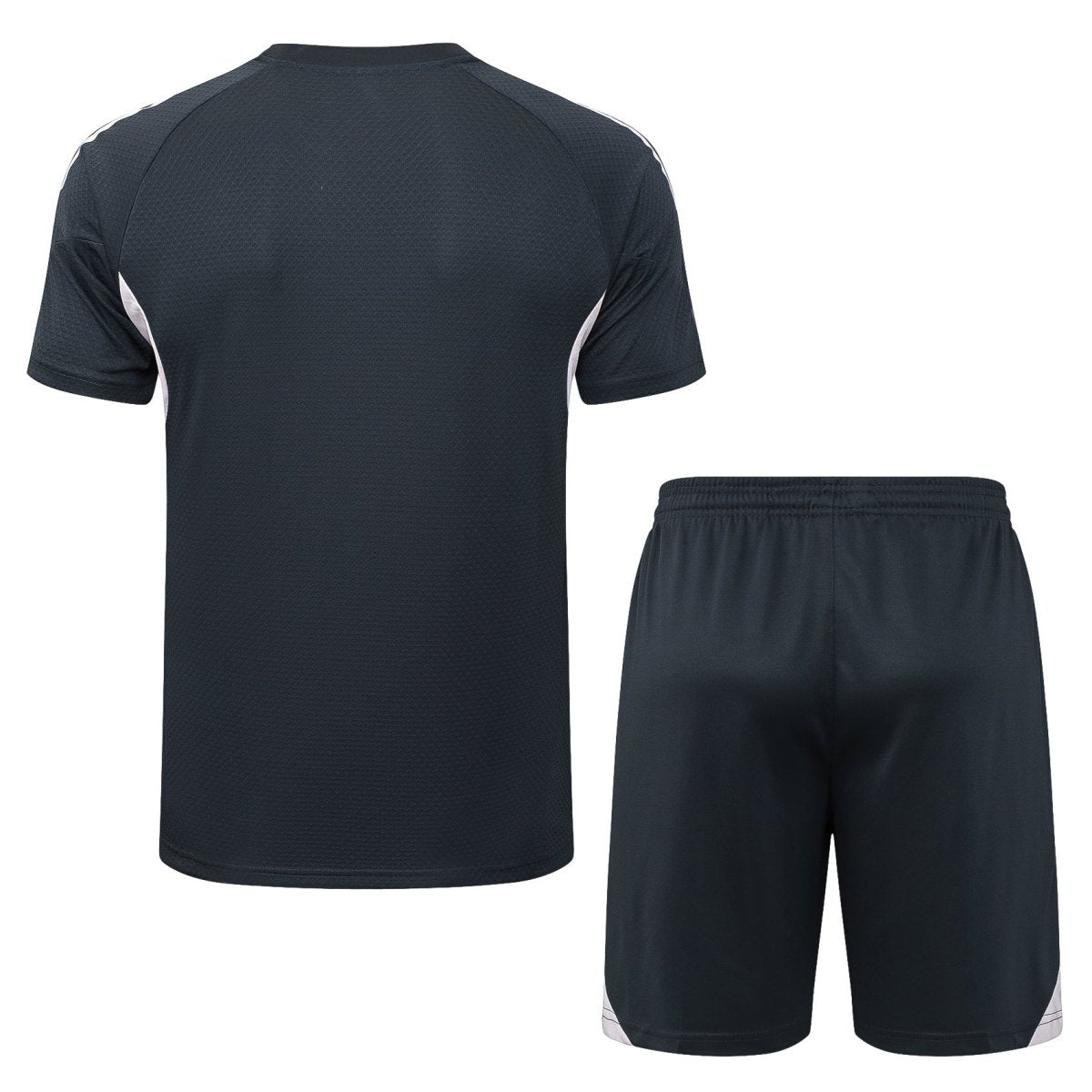 Kit de Treino Adulto Real Madrid 2025/26 Short e Camisa - Cinza Escuro
