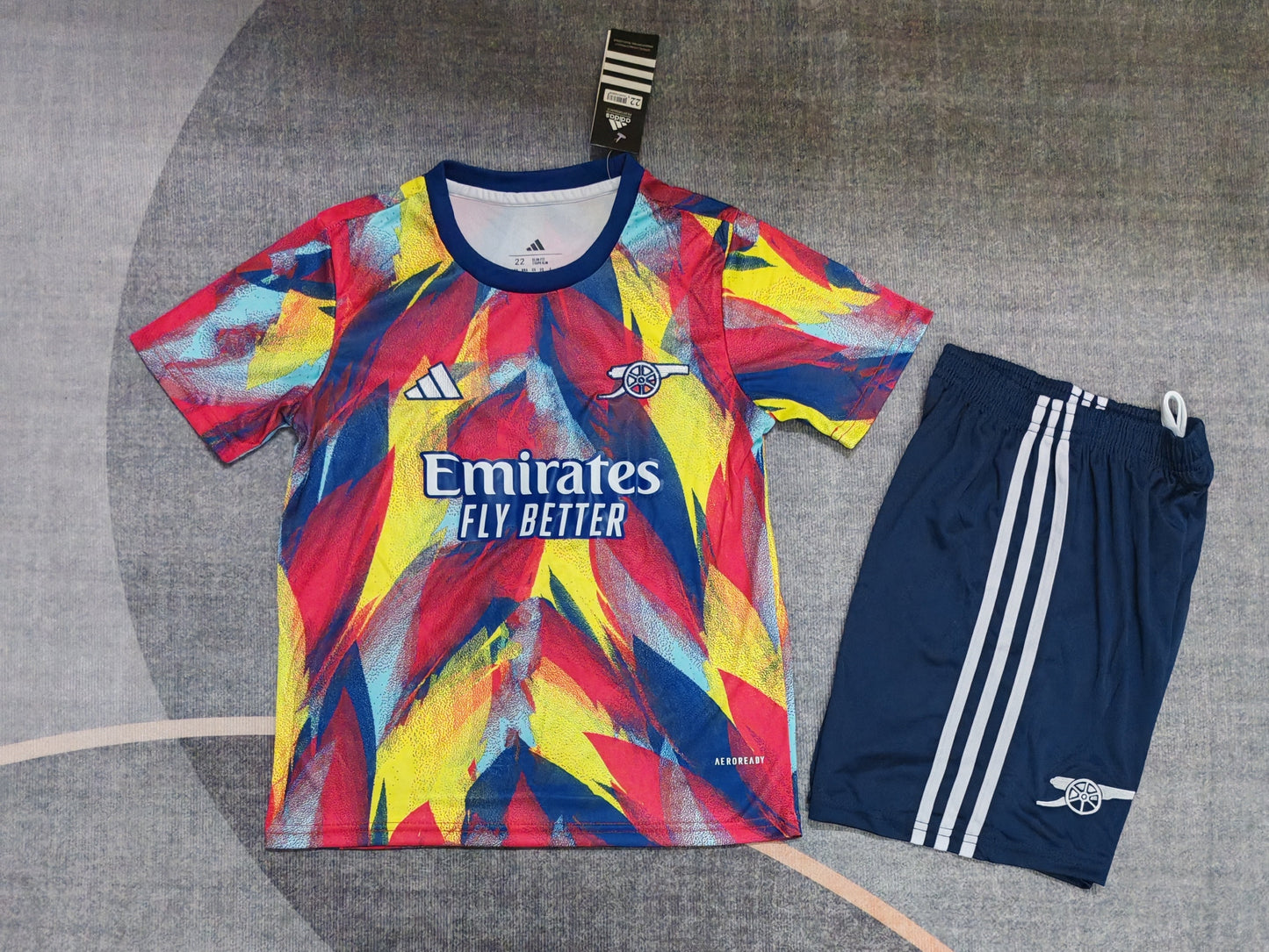 Kit Infantil Arsenal Pré Jogo 25/26 Adidas - Colorido