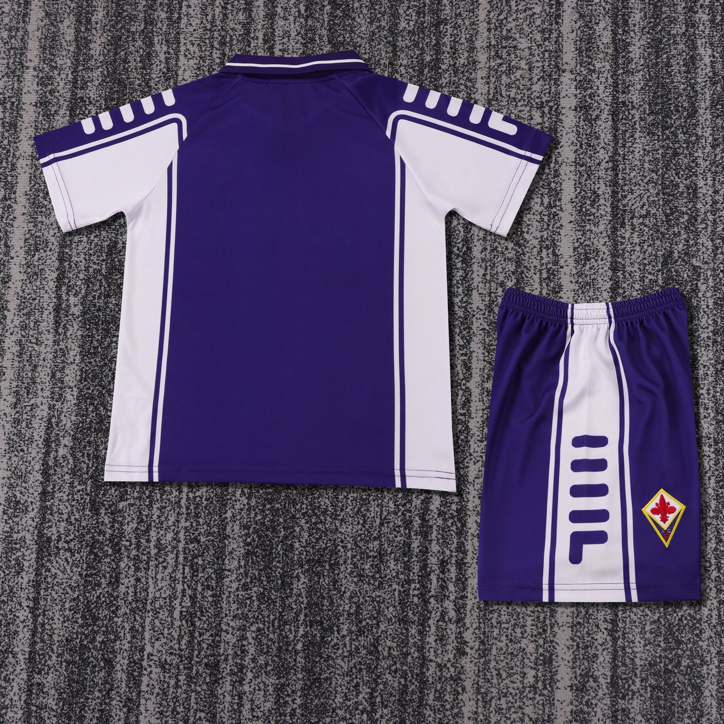 Kit Infantil Fiorentina Home Retrô 1999  - Roxo e Branco