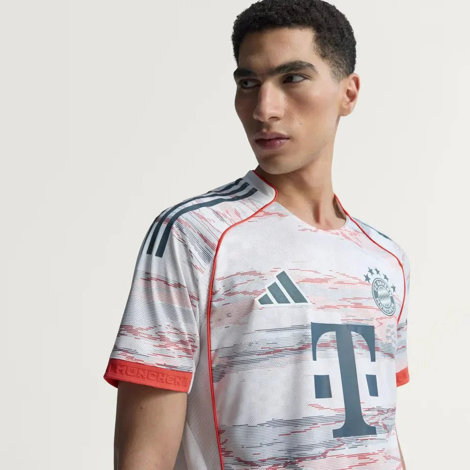 Bayern de Munique Away 25/26 Jogador Adidas - Branca e Cinza