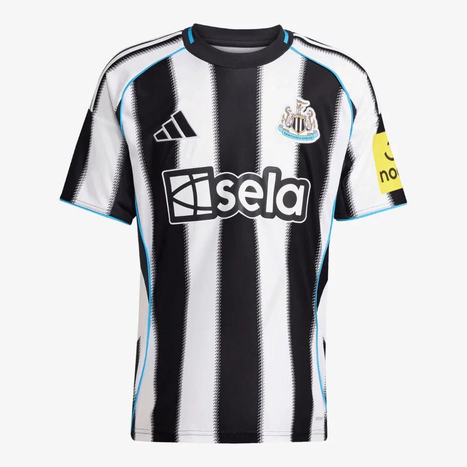 Newcastle Home 25/26 Torcedor Adidas - Preto e Branco