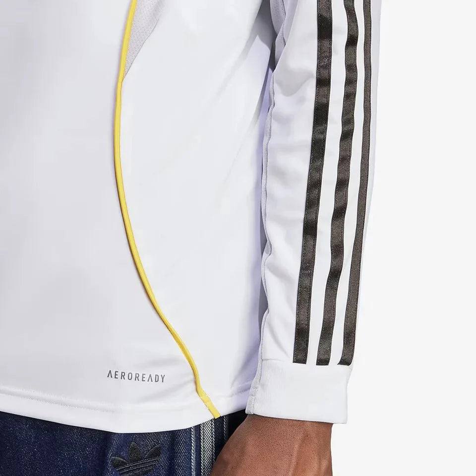 Real Madrid Home 25/26 Manga Longa Adidas - Branca