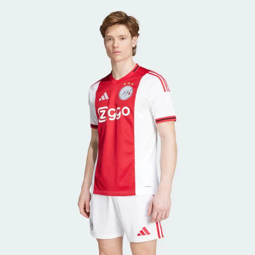 Ajax Home 25/26 Torcedor Adidas - Vermelha e Branca