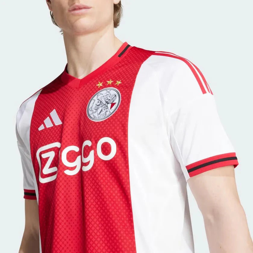 Ajax Home 25/26 Torcedor Adidas - Vermelha e Branca