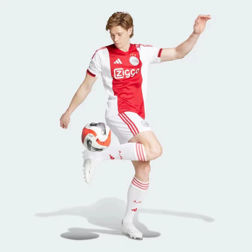 Ajax Home 25/26 Torcedor Adidas - Vermelha e Branca