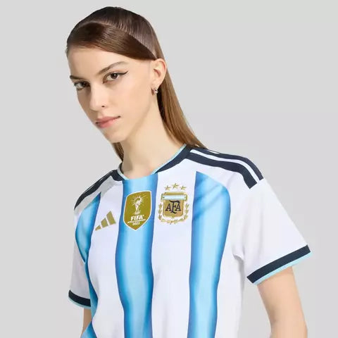 Argentina Home 26/27 Feminino Torcedor Adidas - Branca e Azul