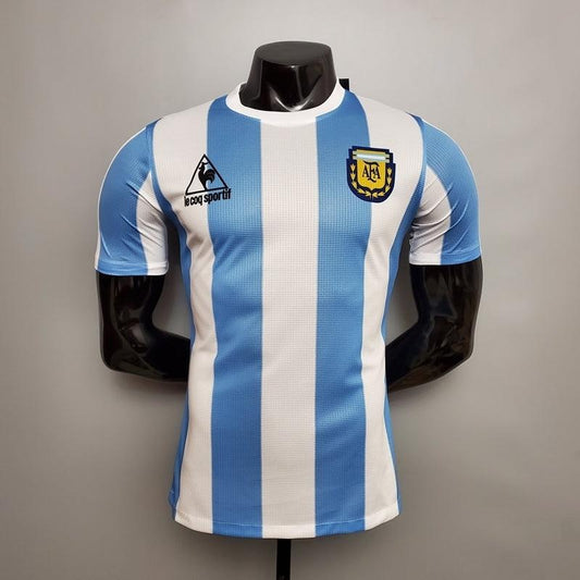 Argentina Home Retrô 1986 Masculino Le Coq Sportif -  Azul e Branca