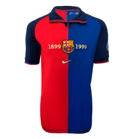 Barcelona 100 Anos Retrô 1999 Nike -  Grená