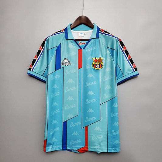 Barcelona Away Retrô 96/97 Kappa - Verde Azulado