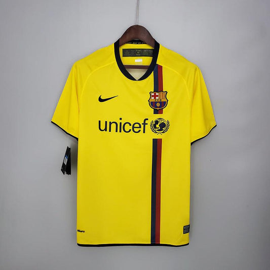 Barcelona Away Retrô 08/09 Nike - Amarela
