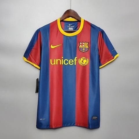 Barcelona Home Retrô 10/11  Nike - Grená