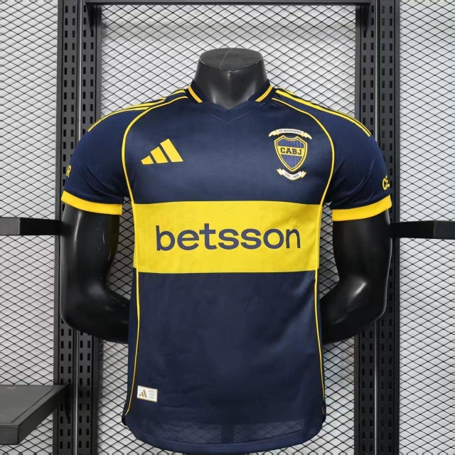 Boca Jrs Home 25/26 Jogador Masculino Adidas - Azul e Amarela