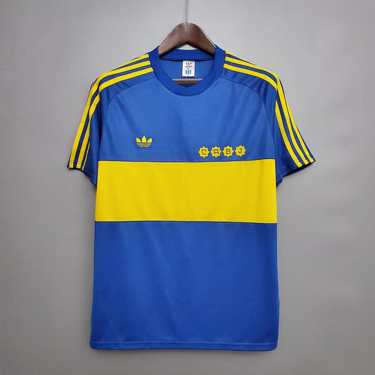 Boca Juniors Home Retrô 1981 Azul e Amarela - Adidas