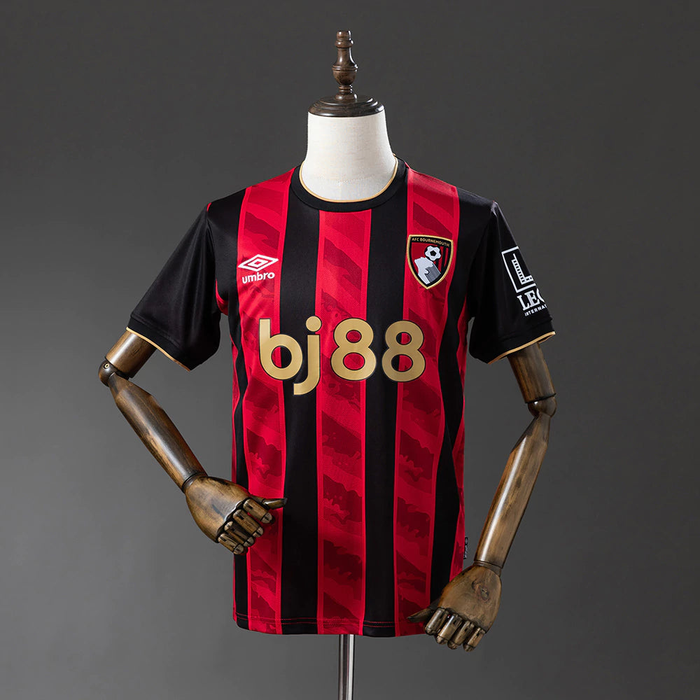 Bournemouth Home 25/26 Umbro - Vermelha e Preto