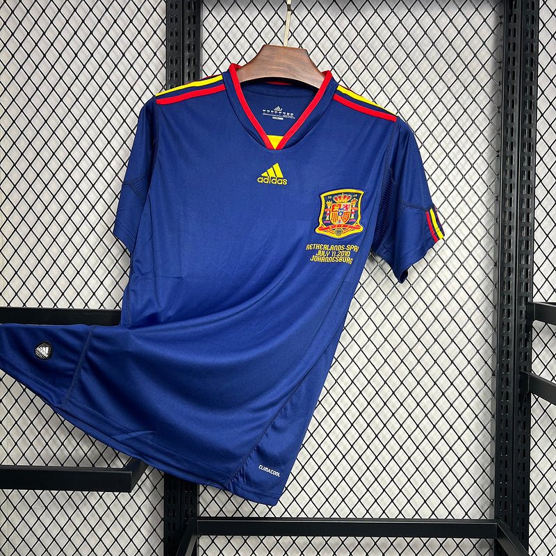 Espanha Retrô Away 2010 Adidas Torcedor Masculina - Azul