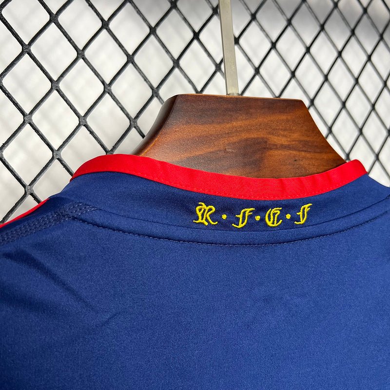 Espanha Retrô Away 2010 Adidas Torcedor Masculina - Azul