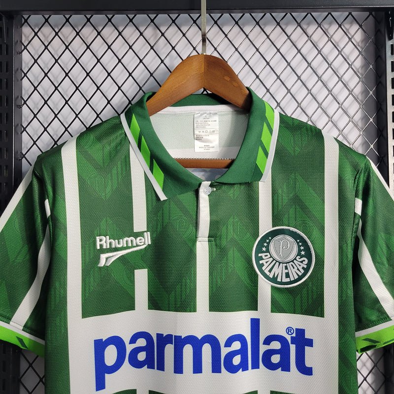 Palmeiras Retro 1996 Torcedor Rhumell Masculino - Verde Listrada