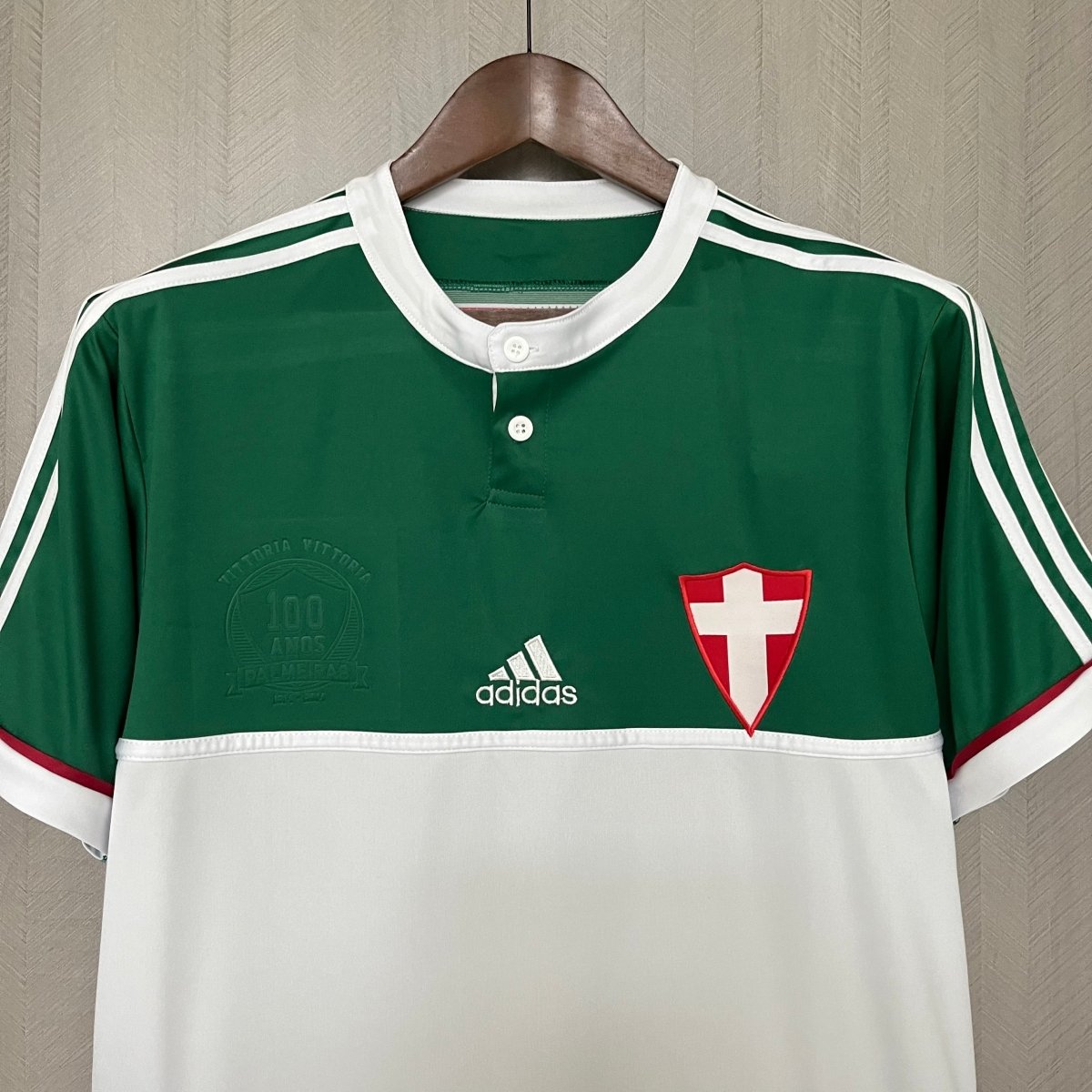 Palmeiras Retro 2014 100th Adidas Torcedor Masculina - Verde e Branca