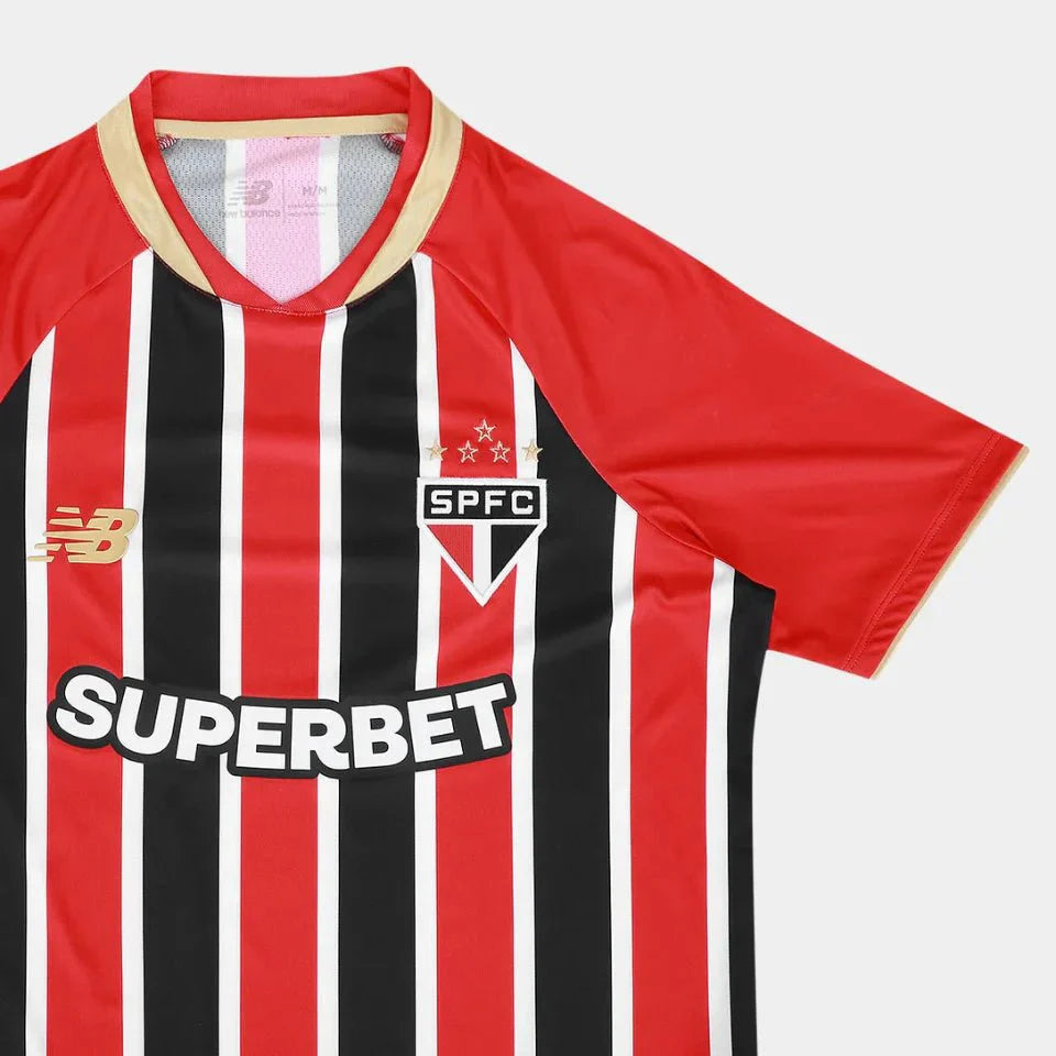 São Paulo Away 25/26 New Balance Feminina - Tricolor