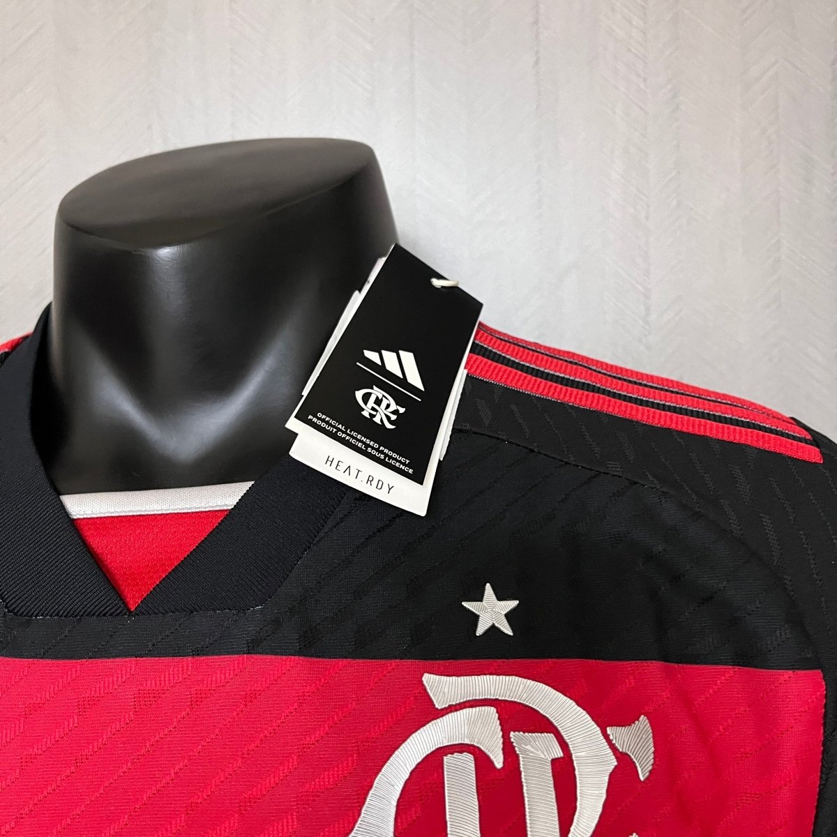 Flamengo Home 24/25 Jogador Adidas Masculina - Vermelho e Preto