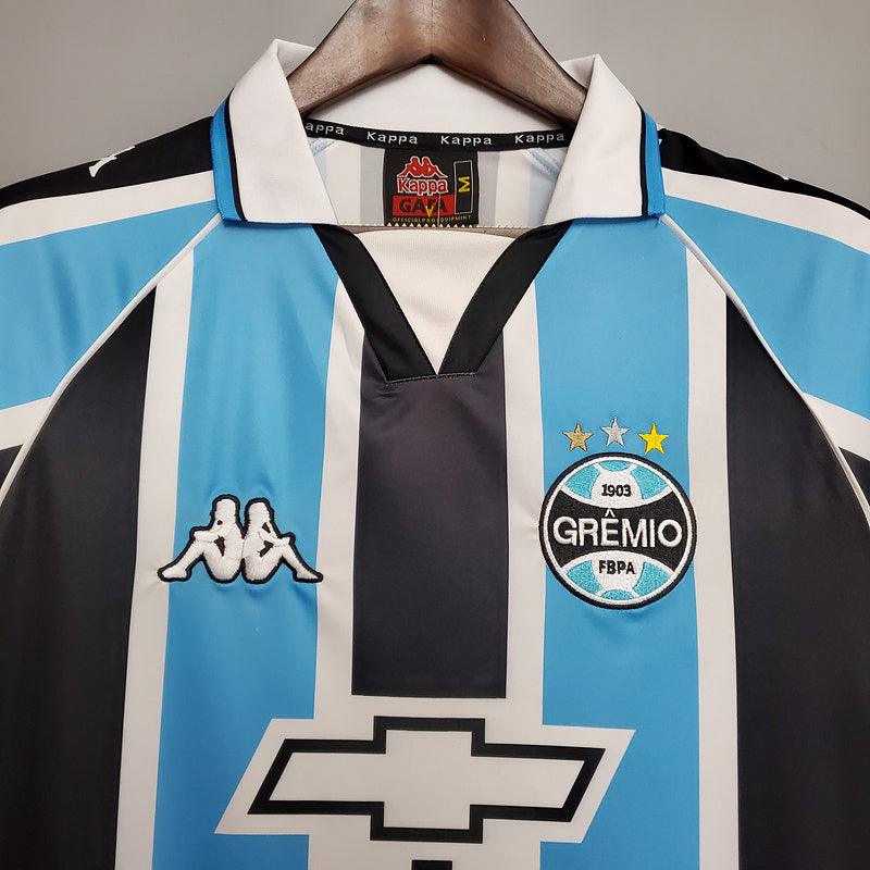 Grêmio Retrô 2000 Kappa Masculino - Azul e Preta