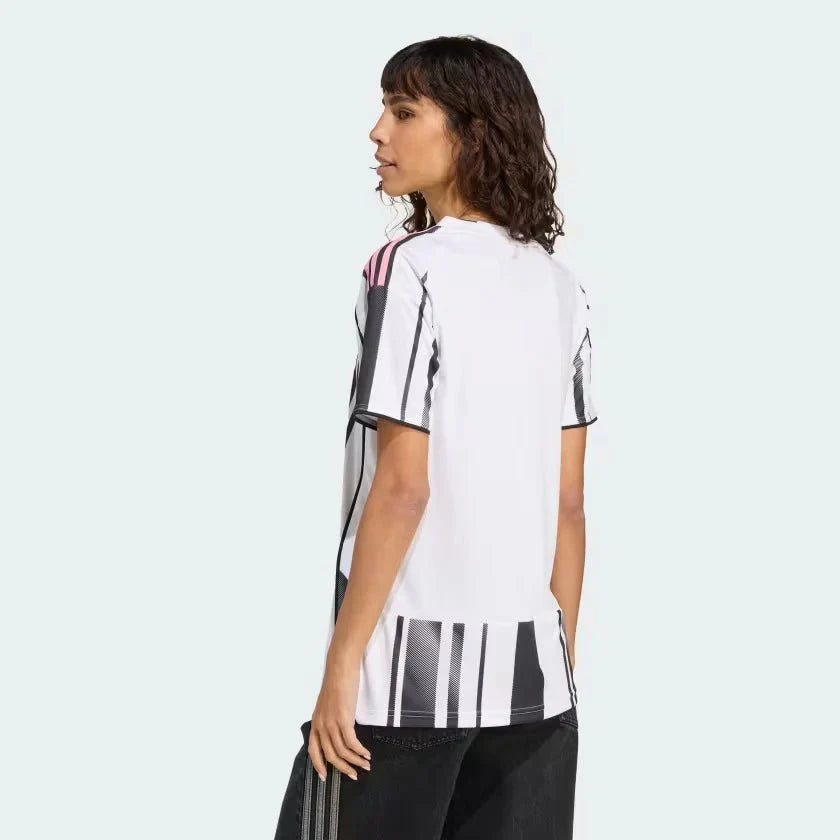 Juventus Home 25/26 Feminina Adidas  - Preto e Branco