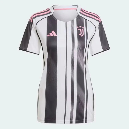Juventus Home 25/26 Feminina Adidas  - Preto e Branco