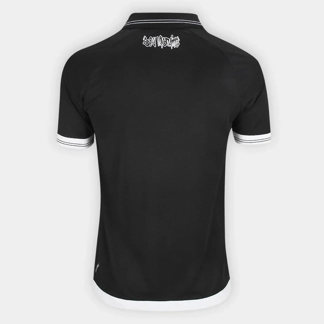 Vasco da Gama Home 25/26 Torcedor Kappa Masculino - Preto