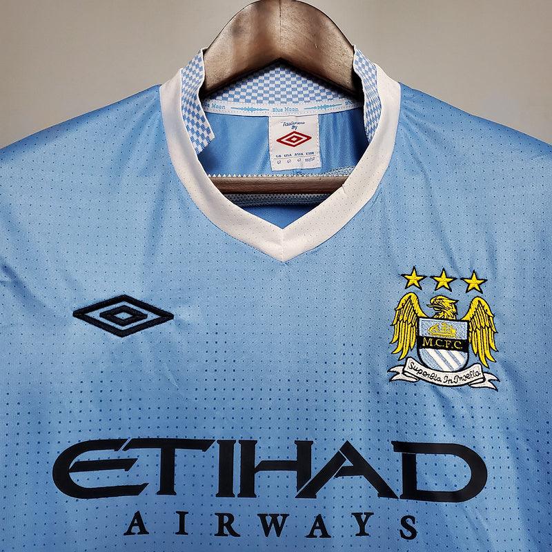 Manchester City Home Retrô 11/12 Umbro - Azul