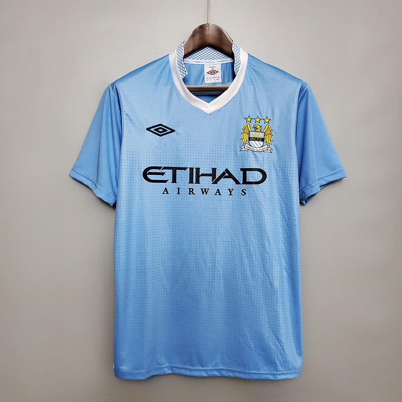 Manchester City Home Retrô 11/12 Umbro - Azul