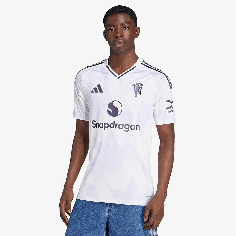Manchester United Away 25/26 Torcedor Adidas - Branca