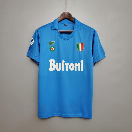 Napoli Home Retrô 88/89 - Azul