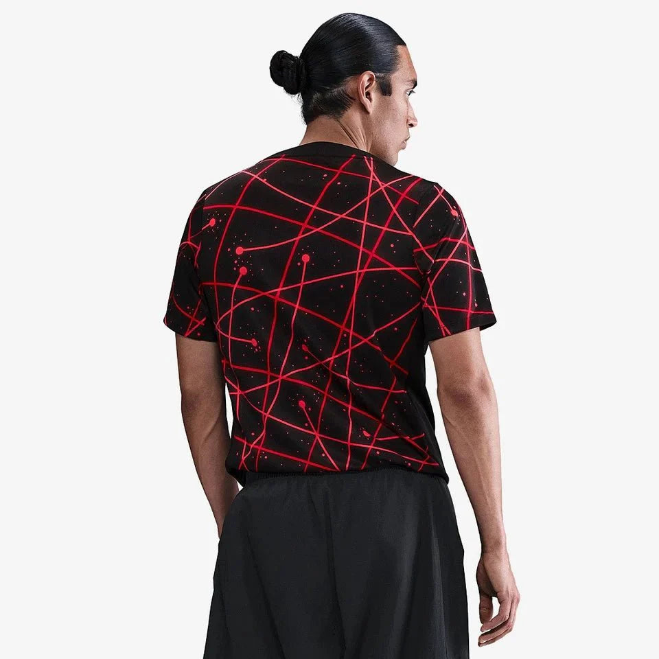 Atlético de Madrid Pré Jogo 25/26 Torcedor Nike - Preto  e Vermelho