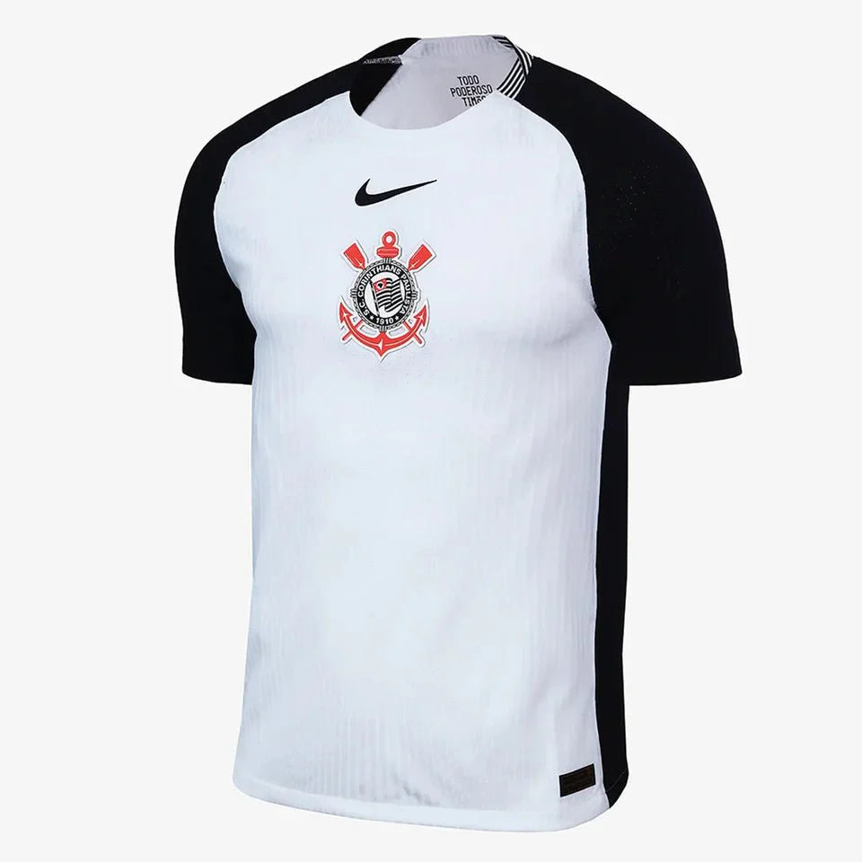 Corinthians Home 25/26 Jogador Nike Masculino - Branca e Preta