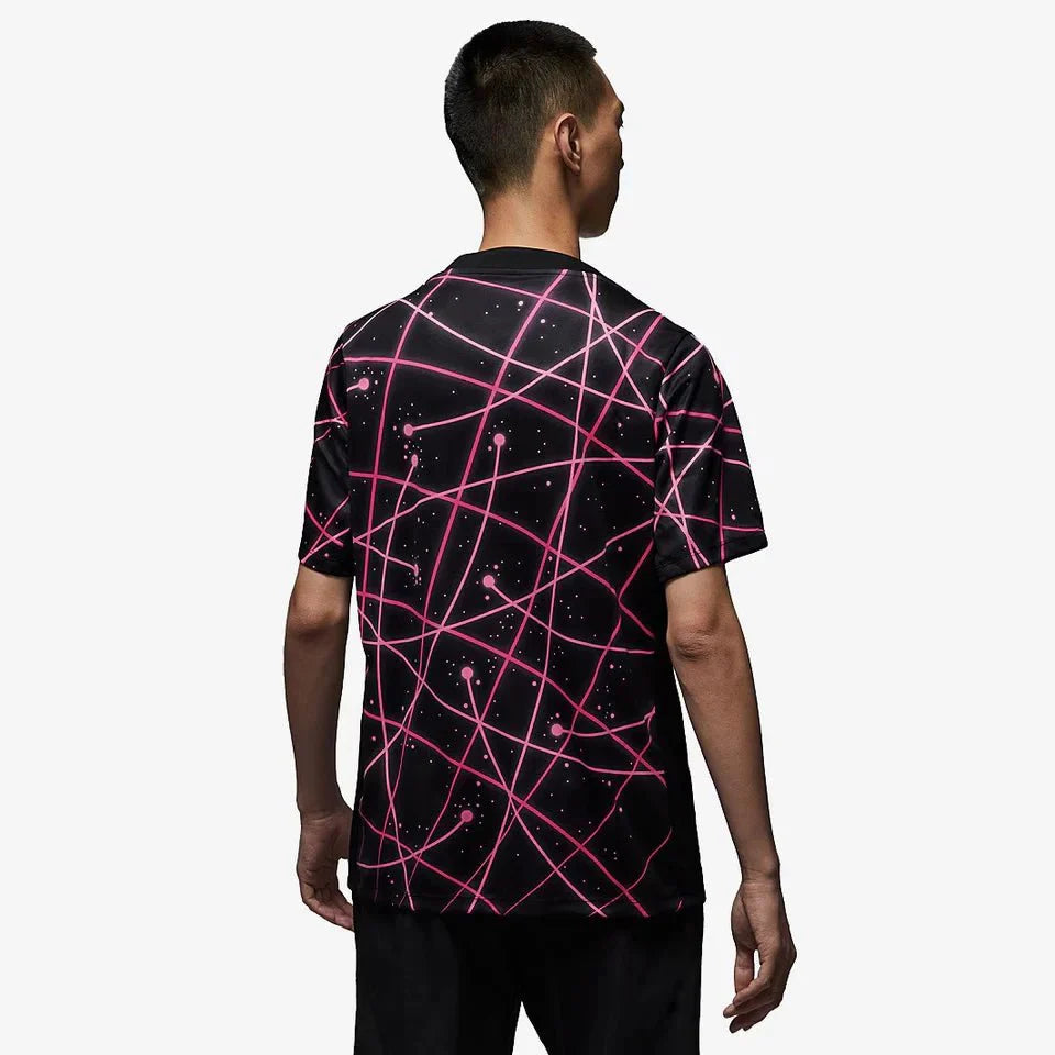 PSG Pré Jogo 25/26 Torcedor Nike - Preto e Rosa
