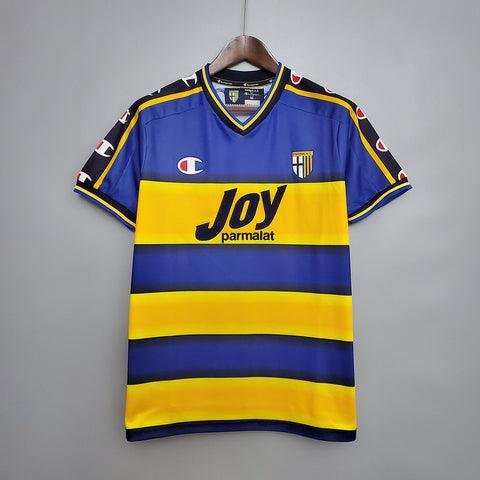 Parma Home Retrô 01/02 Champion - Azul e Amarela