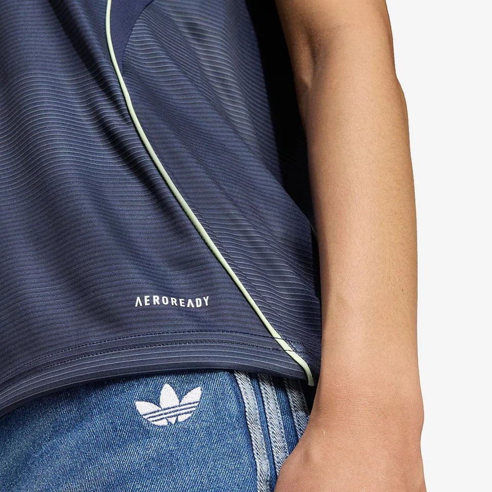 Real Madrid Away Adidas Feminino 25/26 - Cinza Escuro