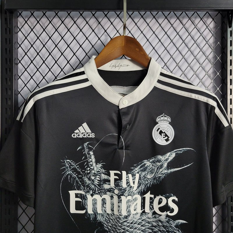 Real Madrid Retrô Third 14/15 Adidas - Preto