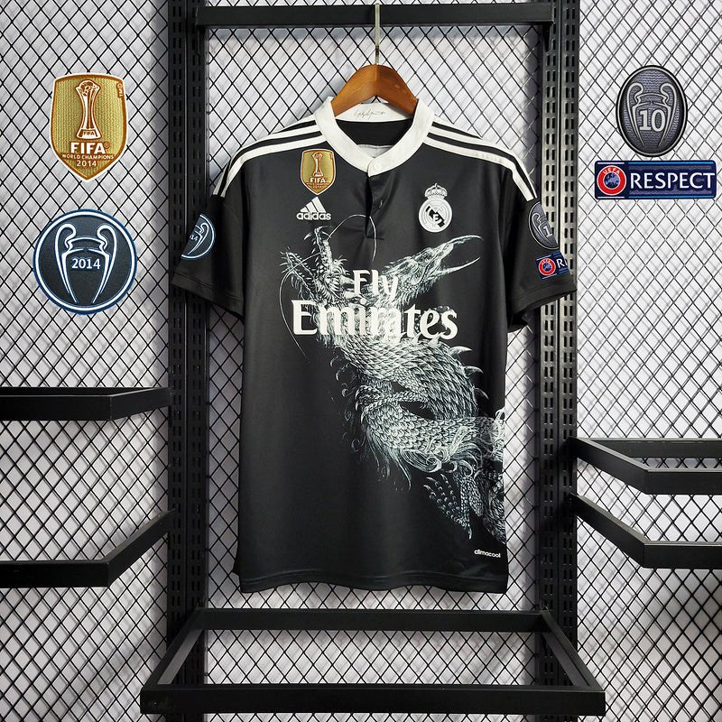 Real Madrid Retrô Third 14/15 Adidas - Preto