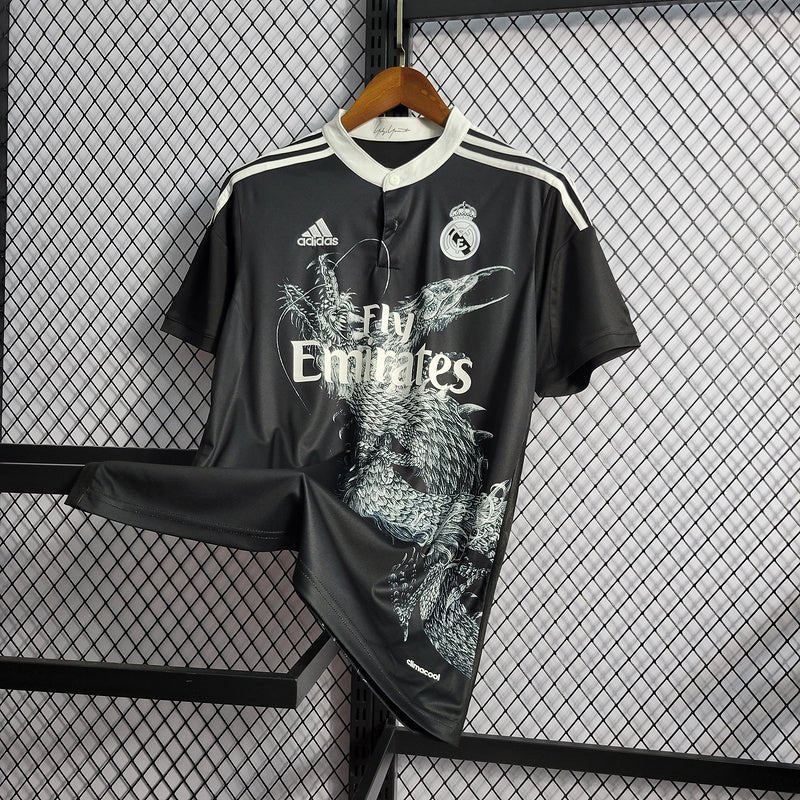 Real Madrid Retrô Third 14/15 Adidas - Preto