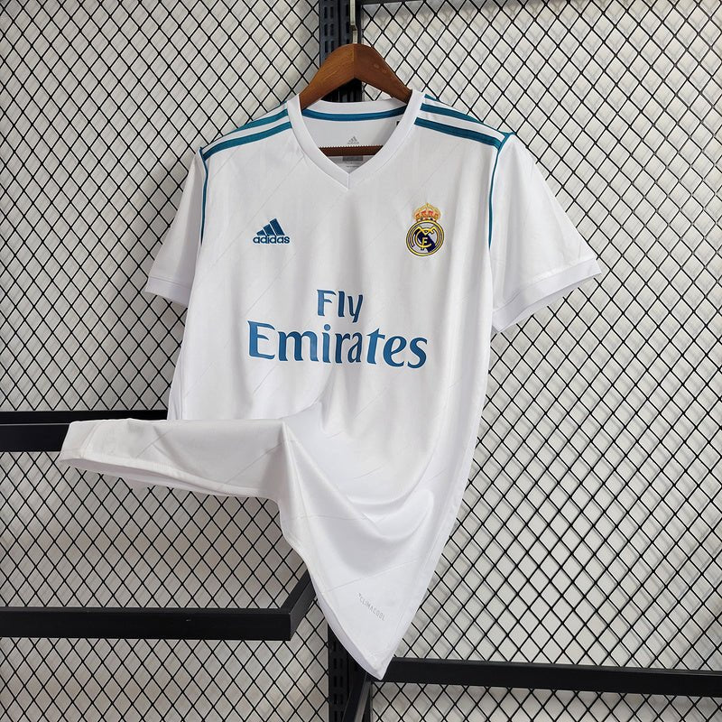 Real Madrid Home Retrô 17/18 Adidas - Branca