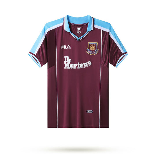 West Ham Home Retro 99/01 Fila - Bordo