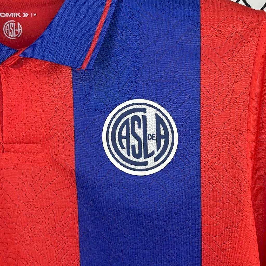 San Lorenzo Home 25/26 Torcedor Atomik - Vermelho e Azul