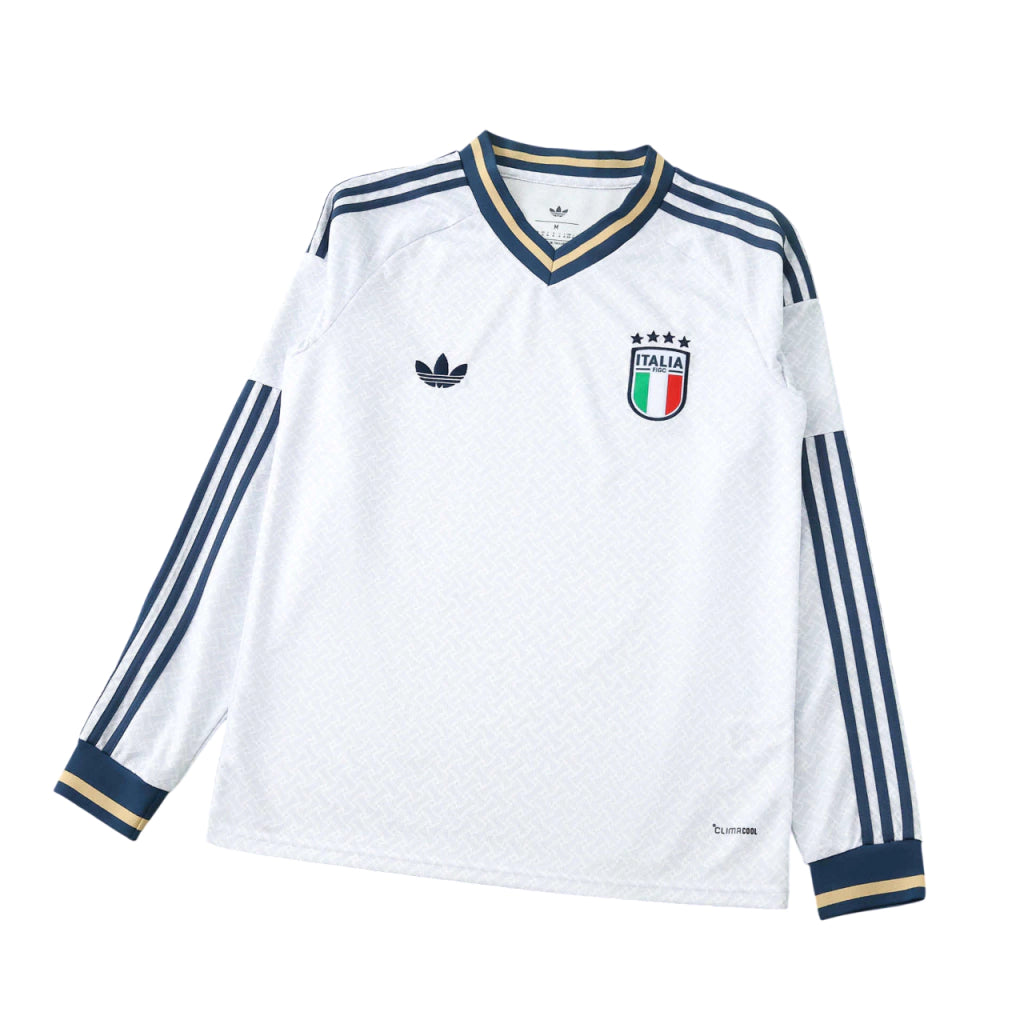 Italia Away Manga Longa 26/27 Masculina Torcedor Adidas - Branca
