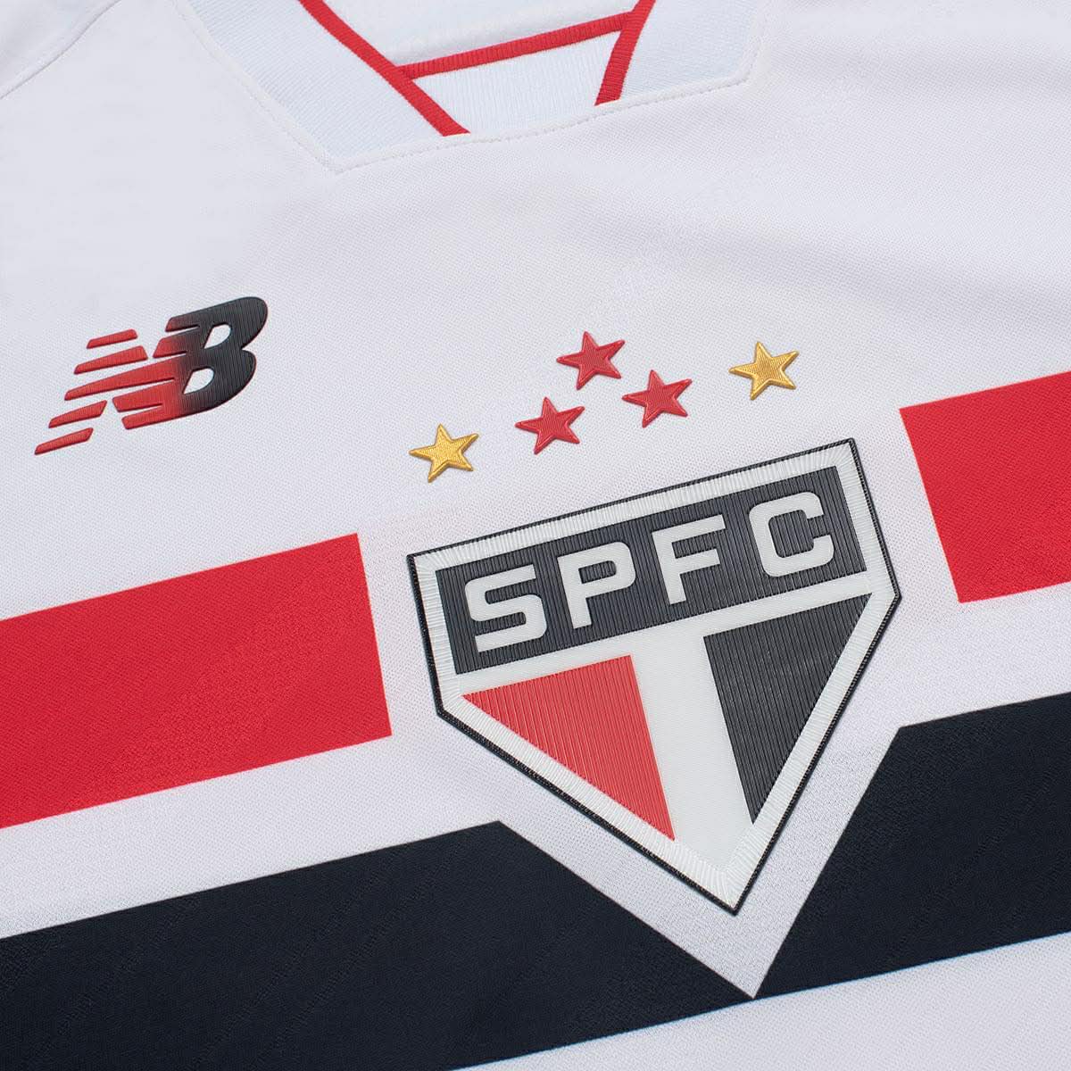 São Paulo Home 26/27 Jogador New Balance  - Branco e Vermelho