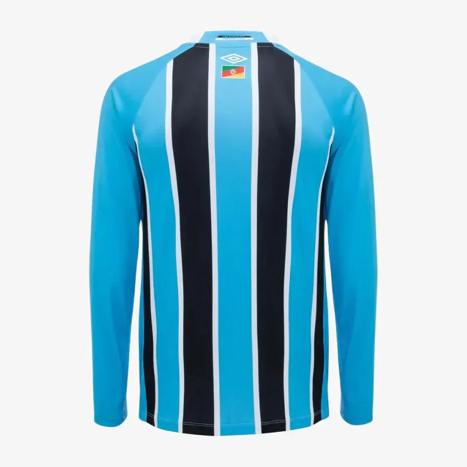 Grêmio Home 25/26 Manga Longa Torcedor Masculino - Tricolor