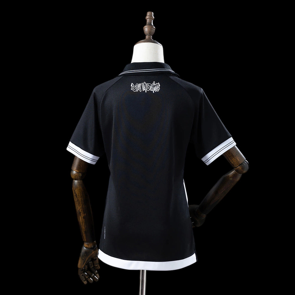 Vasco Home 25/26 Kappa Feminino - Preto